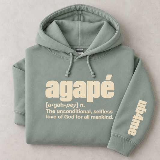 Agapé Hoodie – Faith Based Streetwear | 838 Apparel