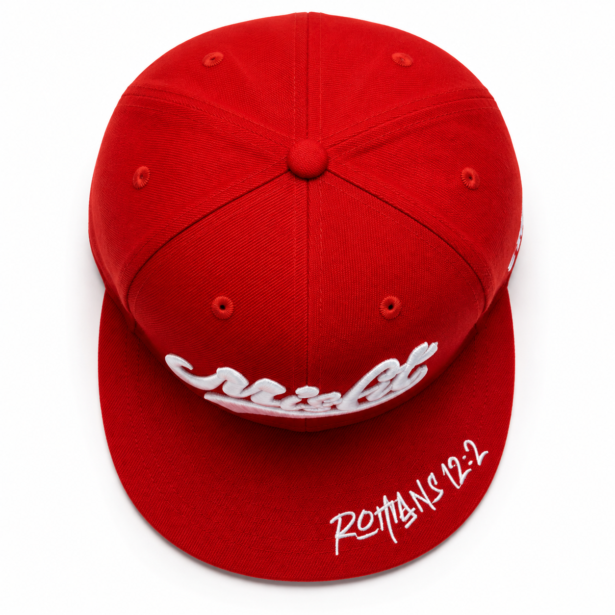 Misfit™ Christian Snapback Hat – Romans 12:2 Flat Bill Cap
